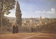 Jean Baptiste Camille  Corot Florence View from the Boboli Gardens (mk05) oil on canvas